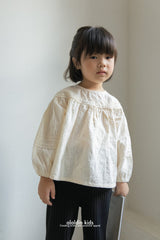 ［aladin］Lace shirring blouse