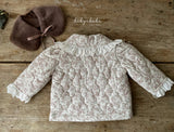 ［HIBYEBEBE］Iris flower lace quilting jacket