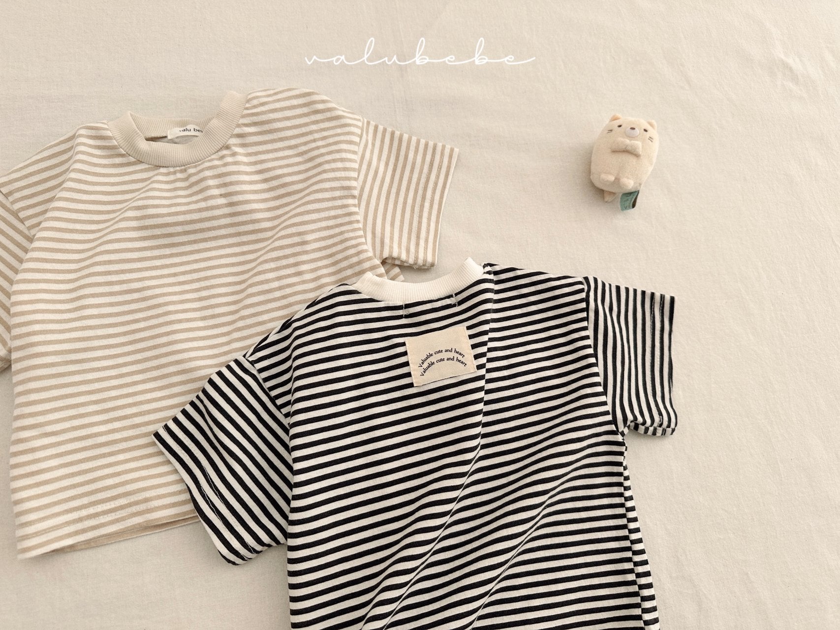 ［valubebe］Line stripe tee (baby & kids)