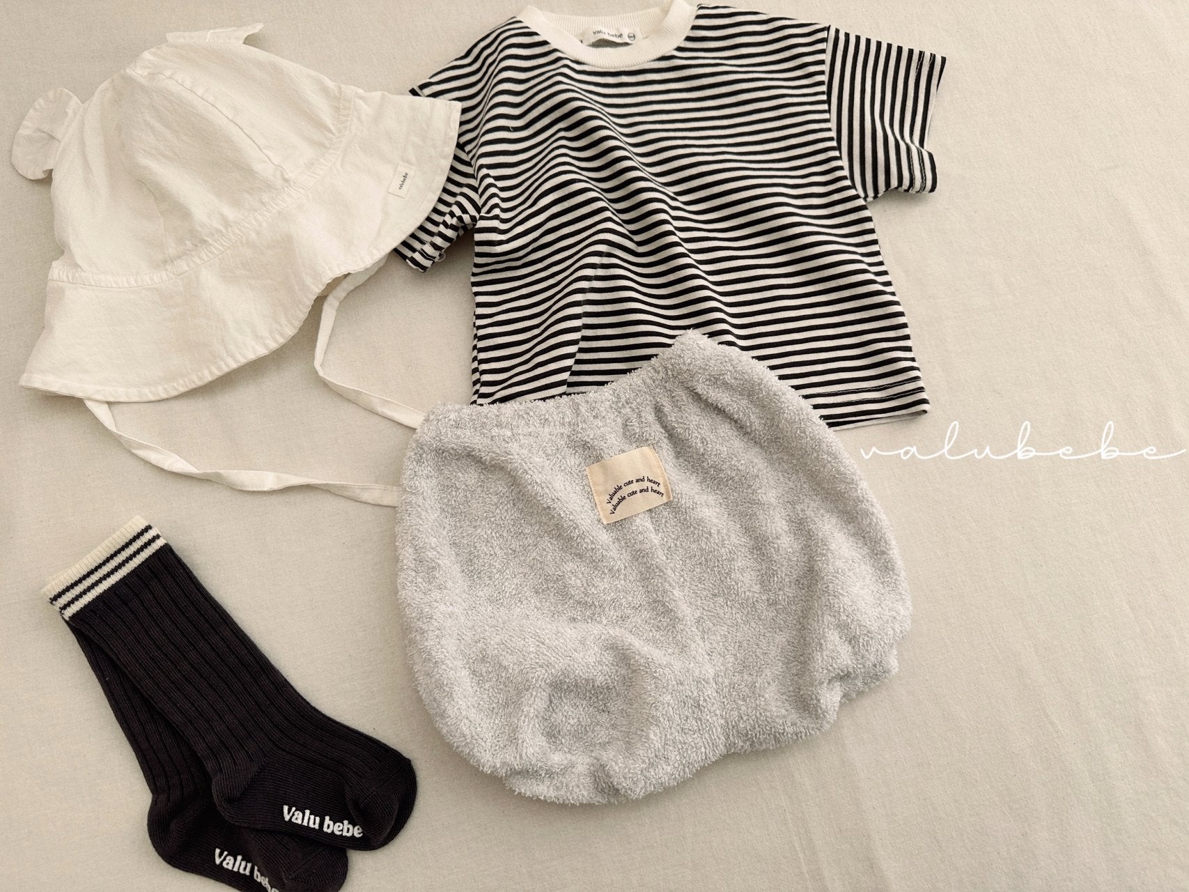 ［valubebe］Line stripe tee (baby & kids)