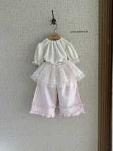 ［mienbloom.B］Frill wide pants