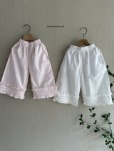 ［mienbloom.B］Frill wide pants