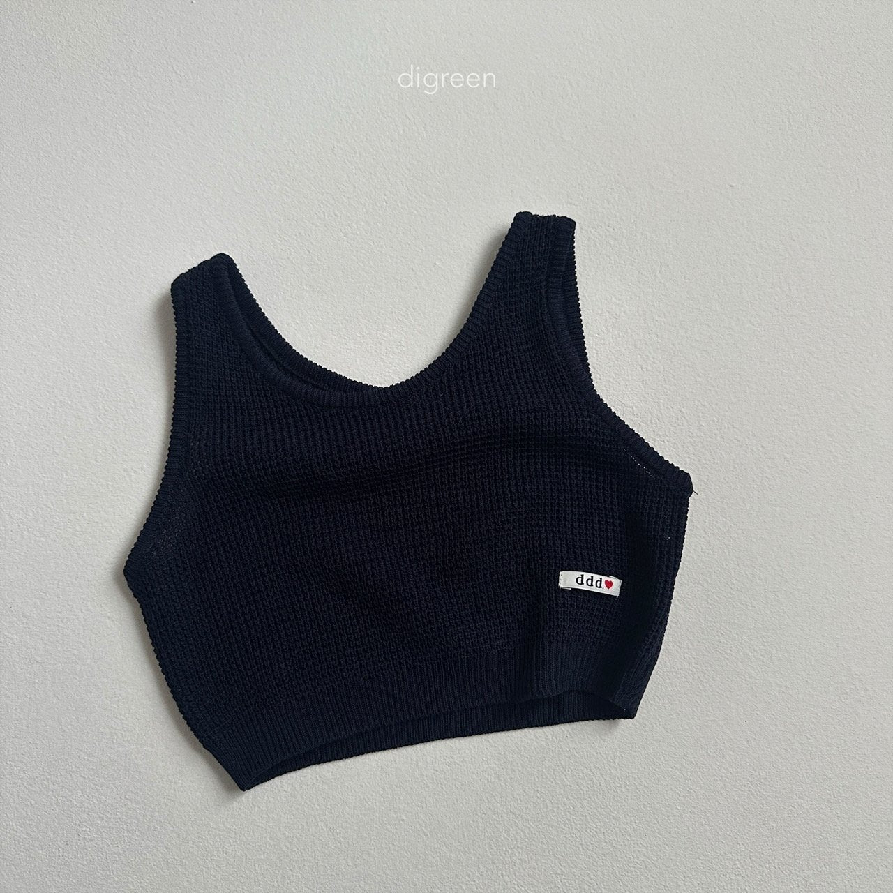 ［digreen］Flutter knit vest