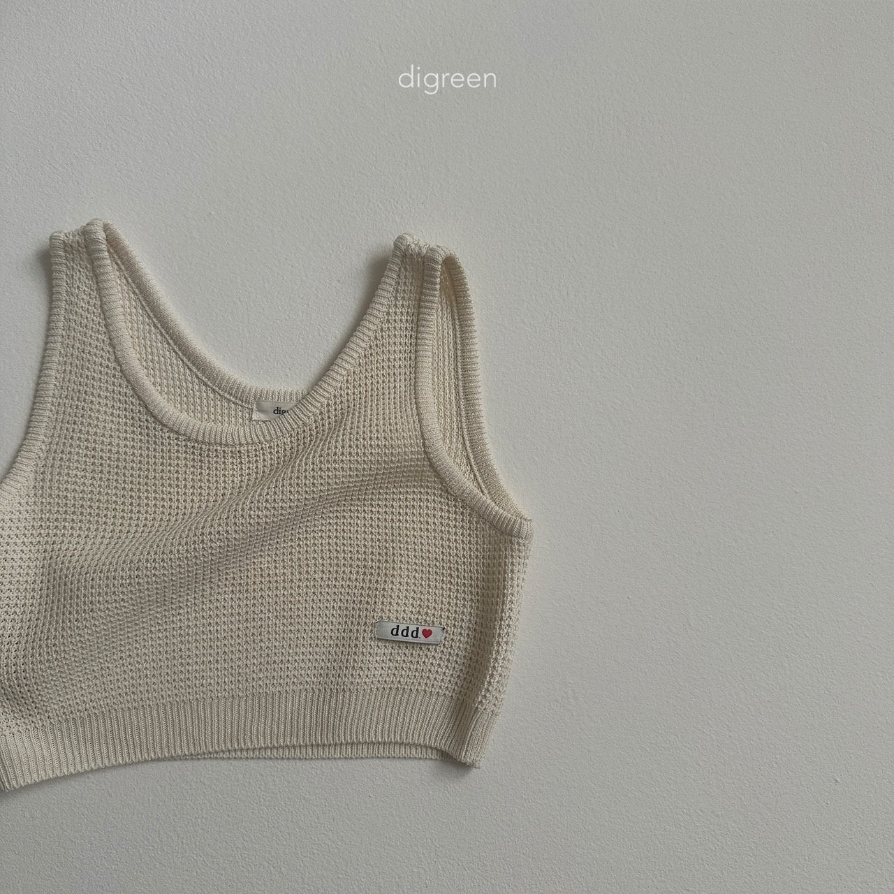 ［digreen］Flutter knit vest