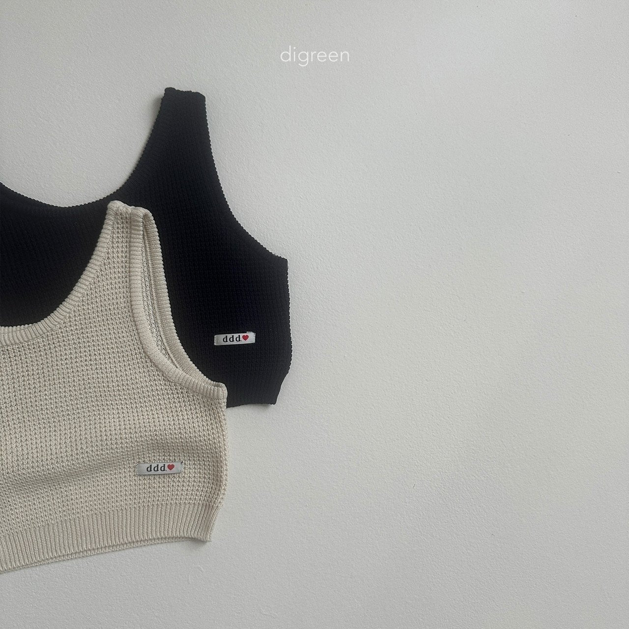 ［digreen］Flutter knit vest