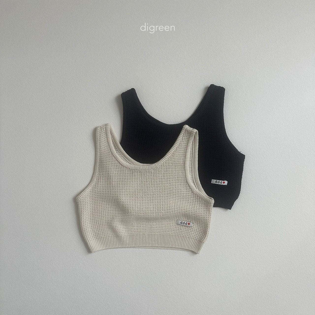［digreen］Flutter knit vest