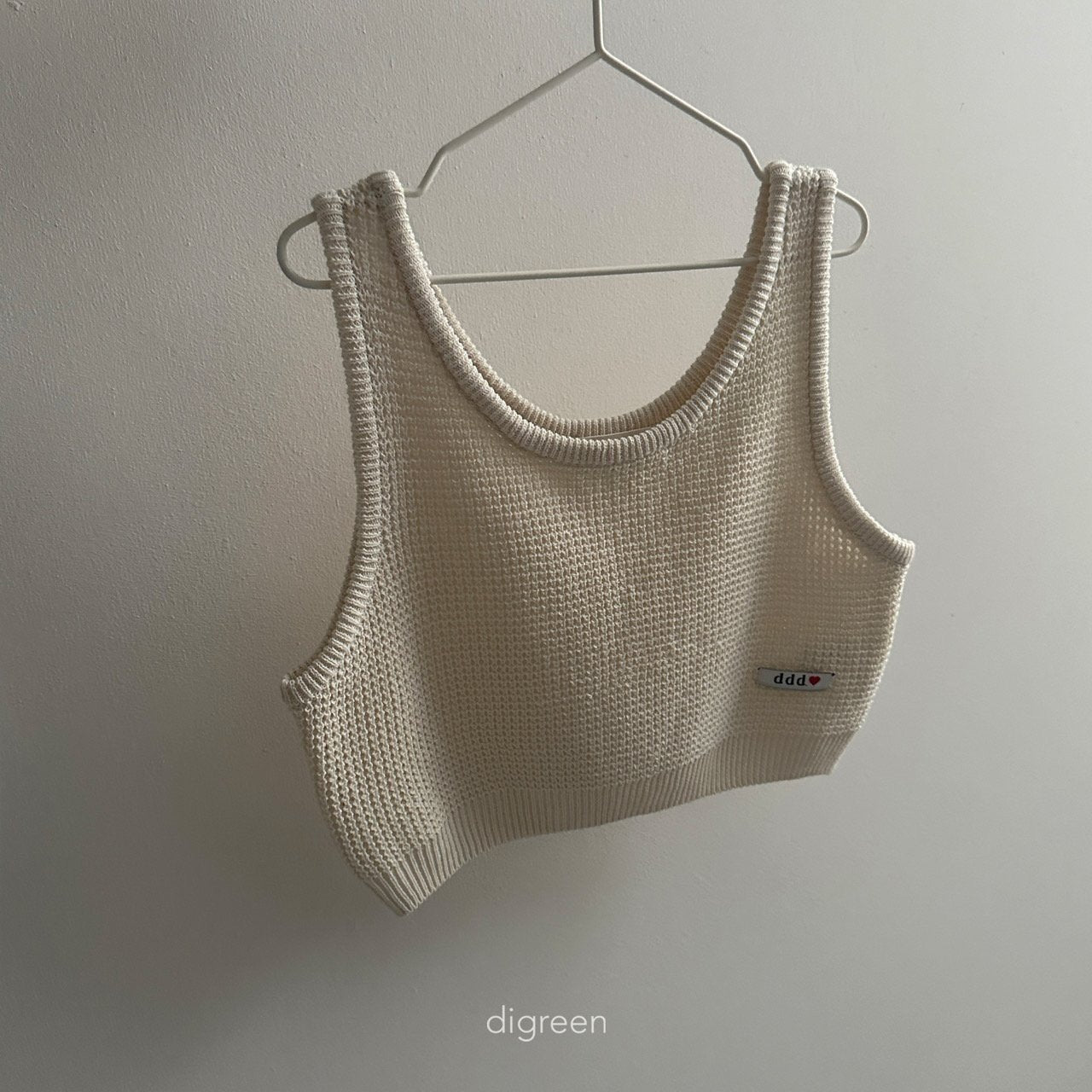 ［digreen］Flutter knit vest