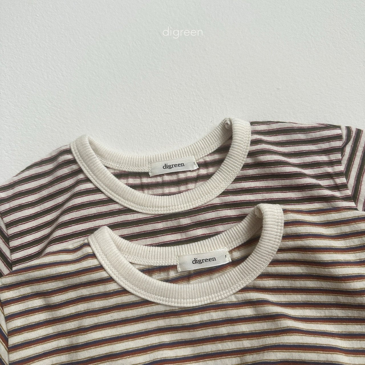 ［digreen］Preppy stripe tee