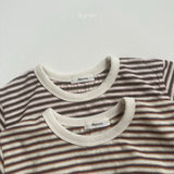 ［digreen］Preppy stripe tee