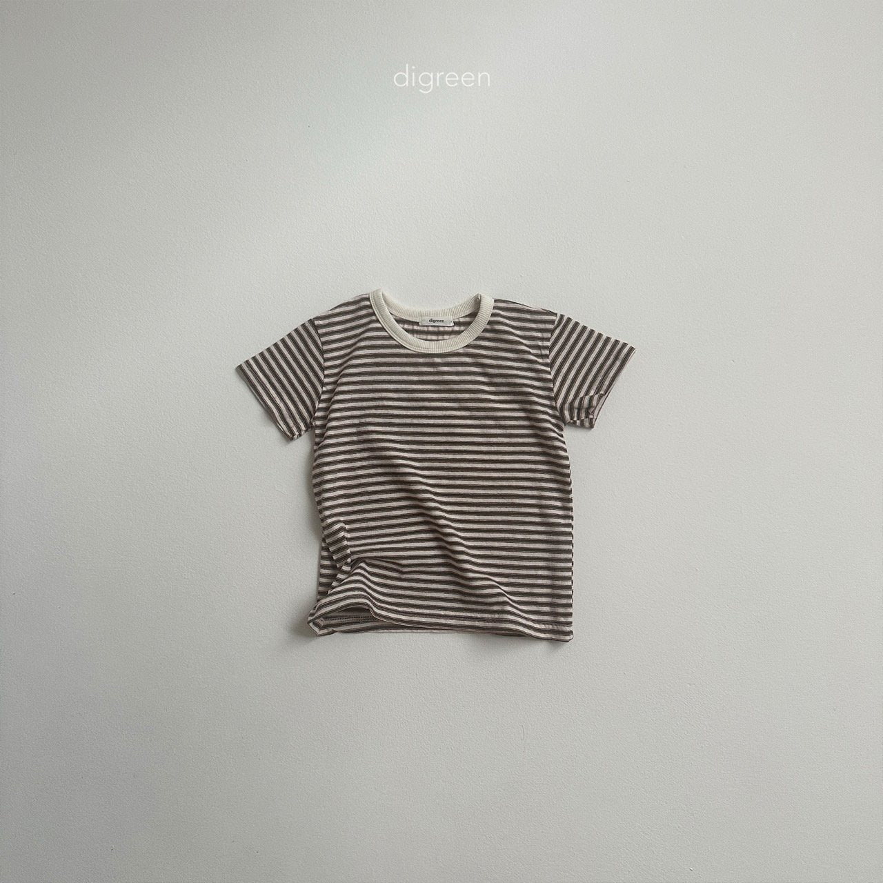 ［digreen］Preppy stripe tee