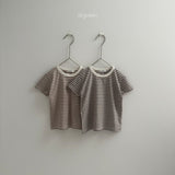 ［digreen］Preppy stripe tee
