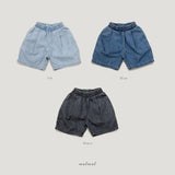 ［MELMEL］Pintuck denim short pants
