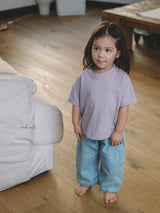 ［MELMEL］Loose fit denim pants