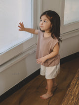 ［MELMEL］Terry line short pants