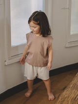 ［MELMEL］Terry line short pants
