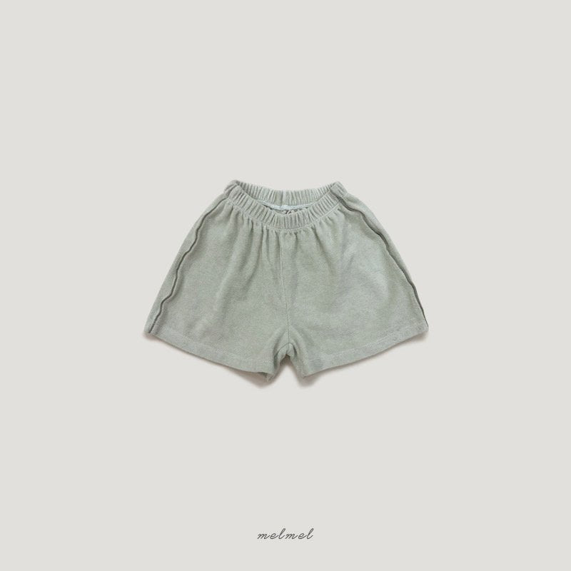 ［MELMEL］Terry line short pants