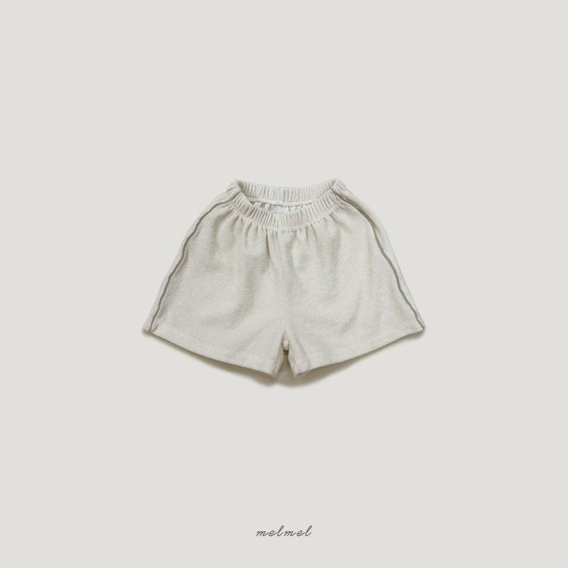 ［MELMEL］Terry line short pants
