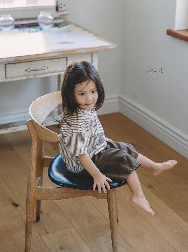 ［MELMEL］Linen 9 pants