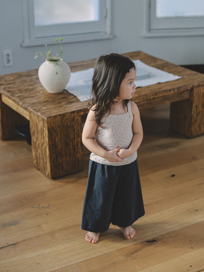 ［MELMEL］Linen 9 pants