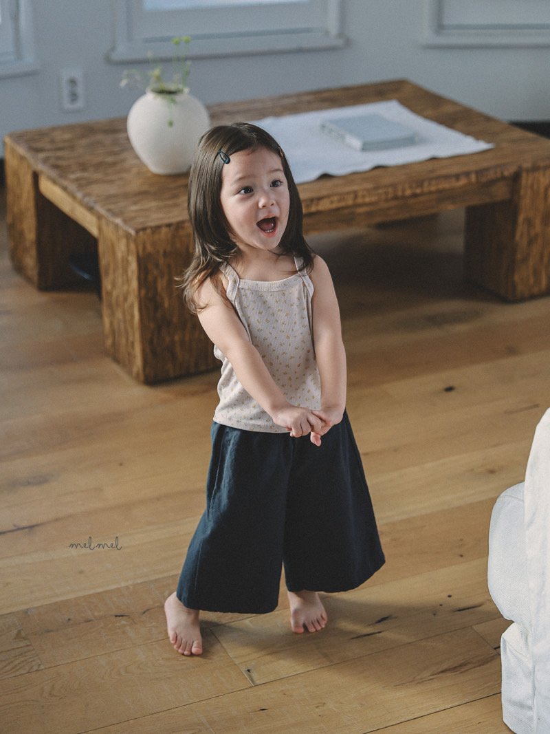 ［MELMEL］Linen 9 pants
