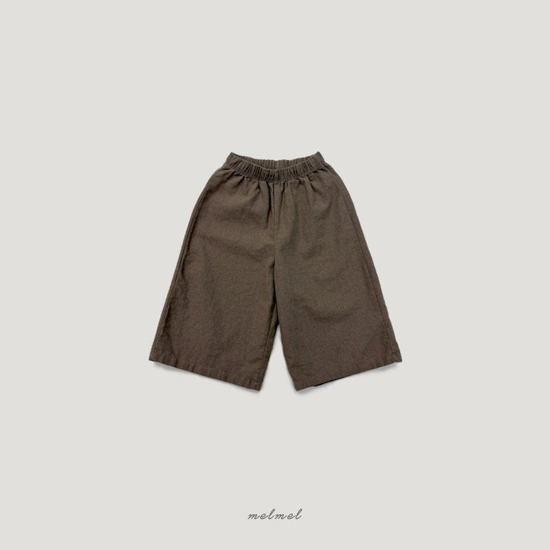 ［MELMEL］Linen 9 pants