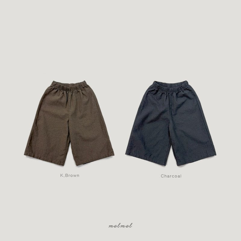 ［MELMEL］Linen 9 pants
