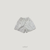 ［MELMEL］Stripe cotton short pants