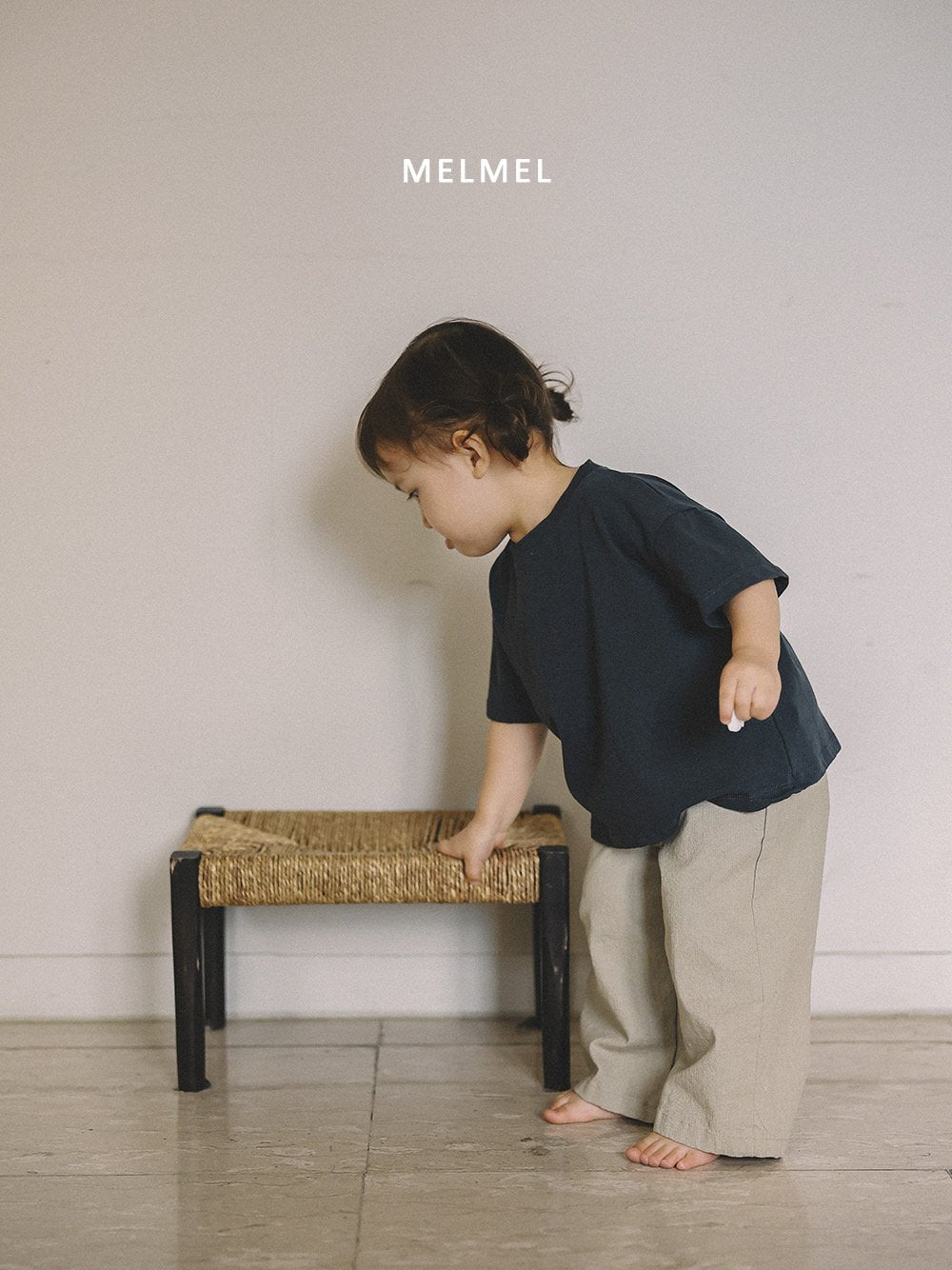 ［MELMEL］Loose fit short tee
