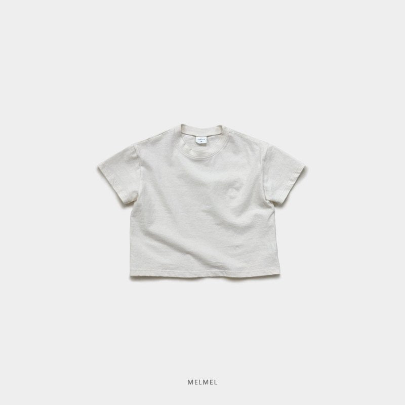 ［MELMEL］Loose fit short tee