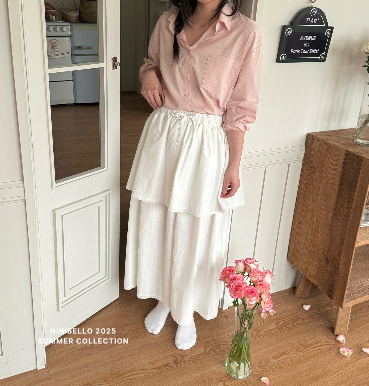 ［ninibello］Apron long skirt (adult)