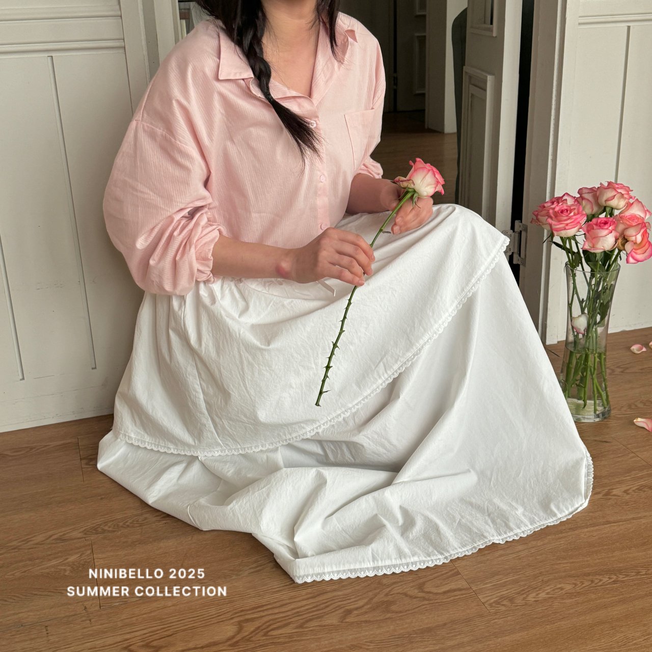 ［ninibello］Apron long skirt (adult)