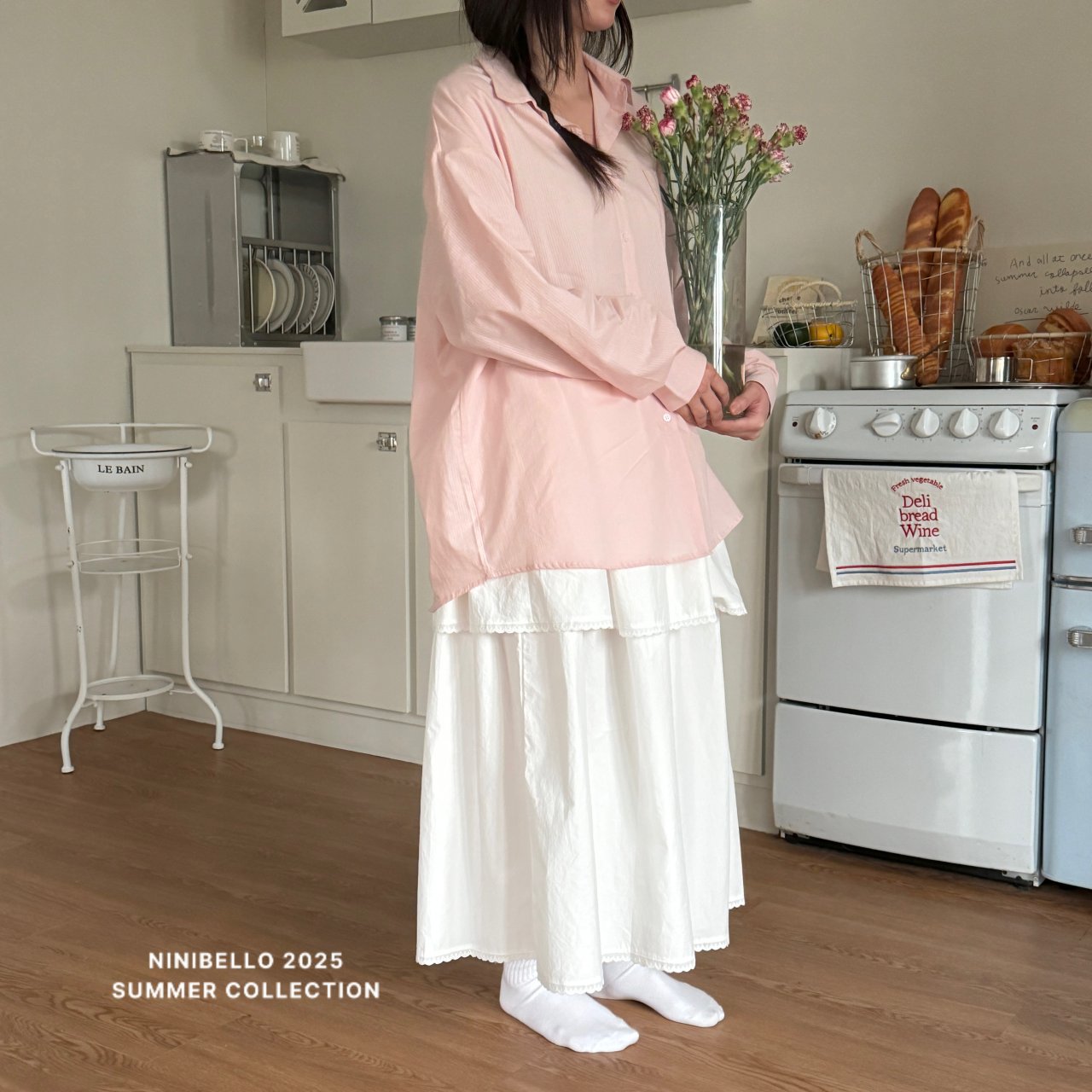 ［ninibello］Apron long skirt (adult)