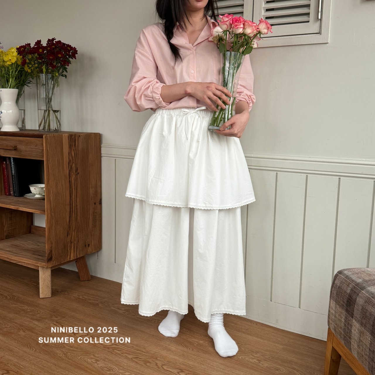 ［ninibello］Apron long skirt (adult)