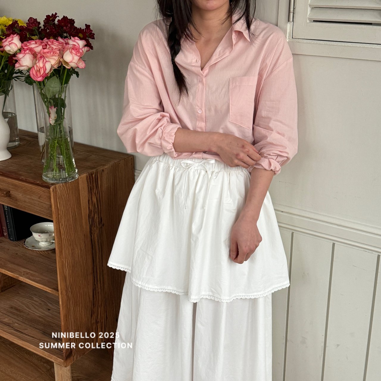 ［ninibello］Apron long skirt (adult)