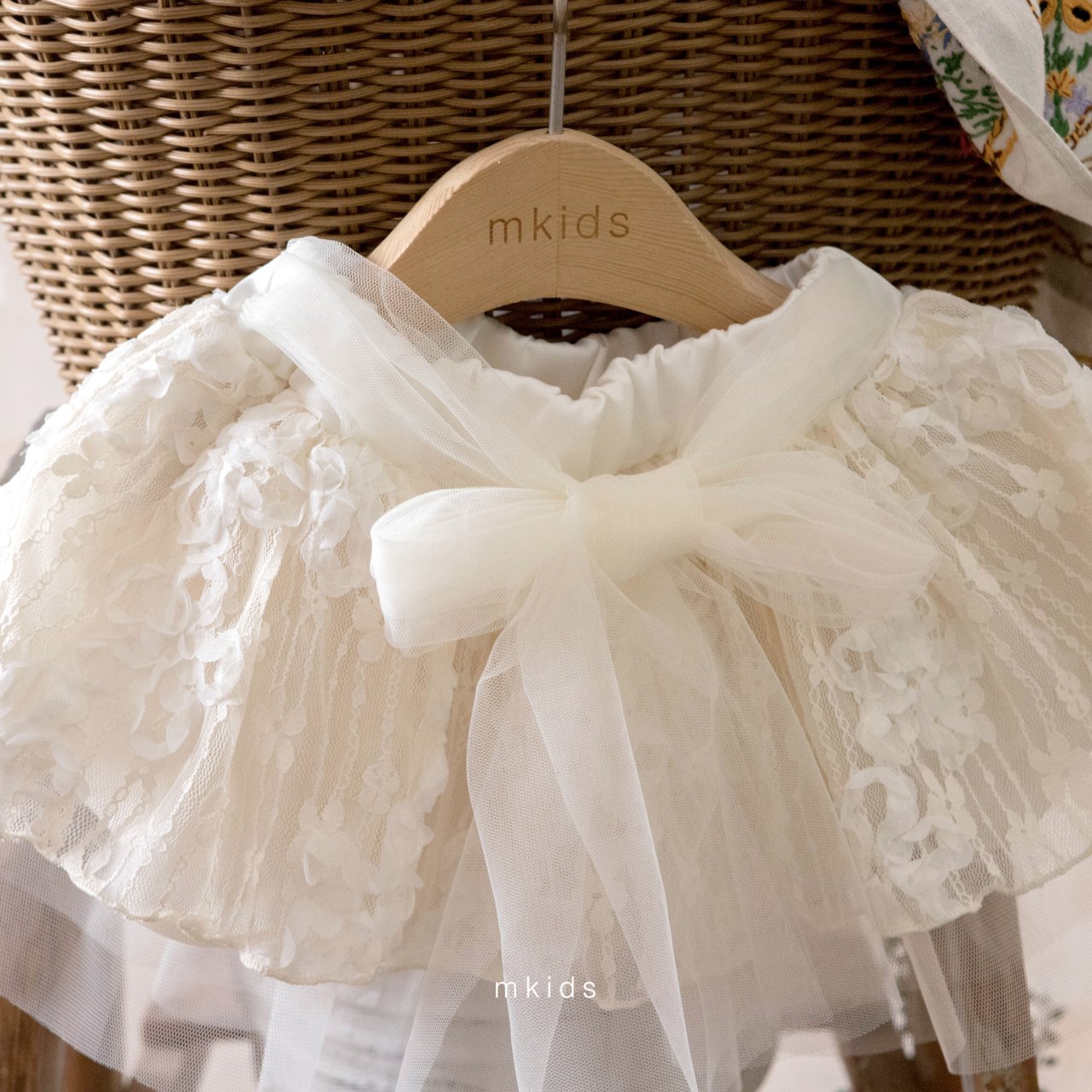 ［mkids］Flora lace skirt
