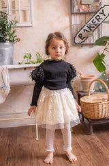 ［mkids］Flora lace skirt