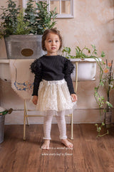 ［mkids］Flora lace skirt