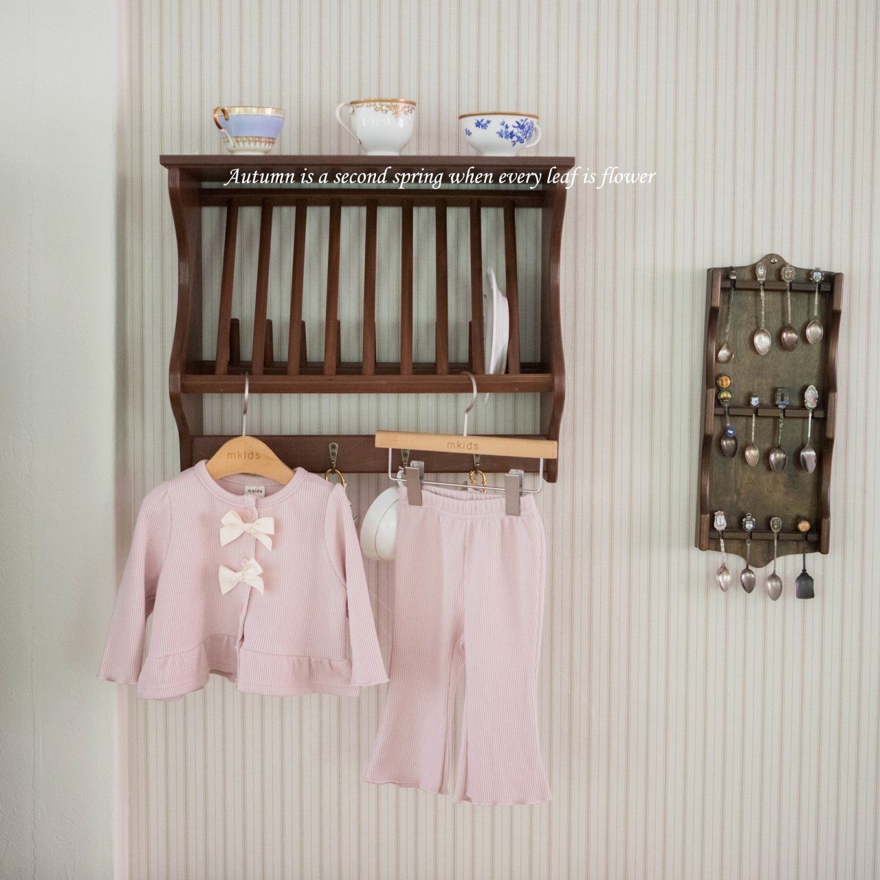 ［mkids］Cream puffs ribbon set