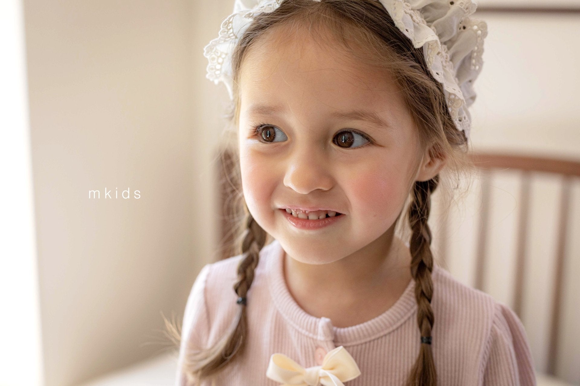［mkids］Cream puffs ribbon set