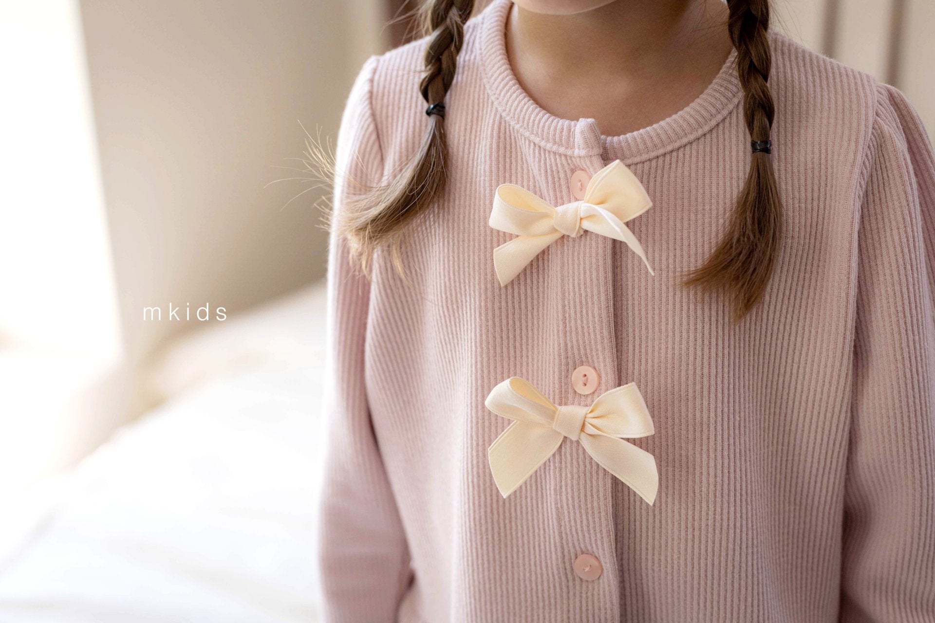 ［mkids］Cream puffs ribbon set