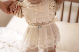 ［mkids］Flower lace apron