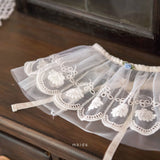［mkids］Flower lace apron