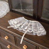 ［mkids］Flower lace apron