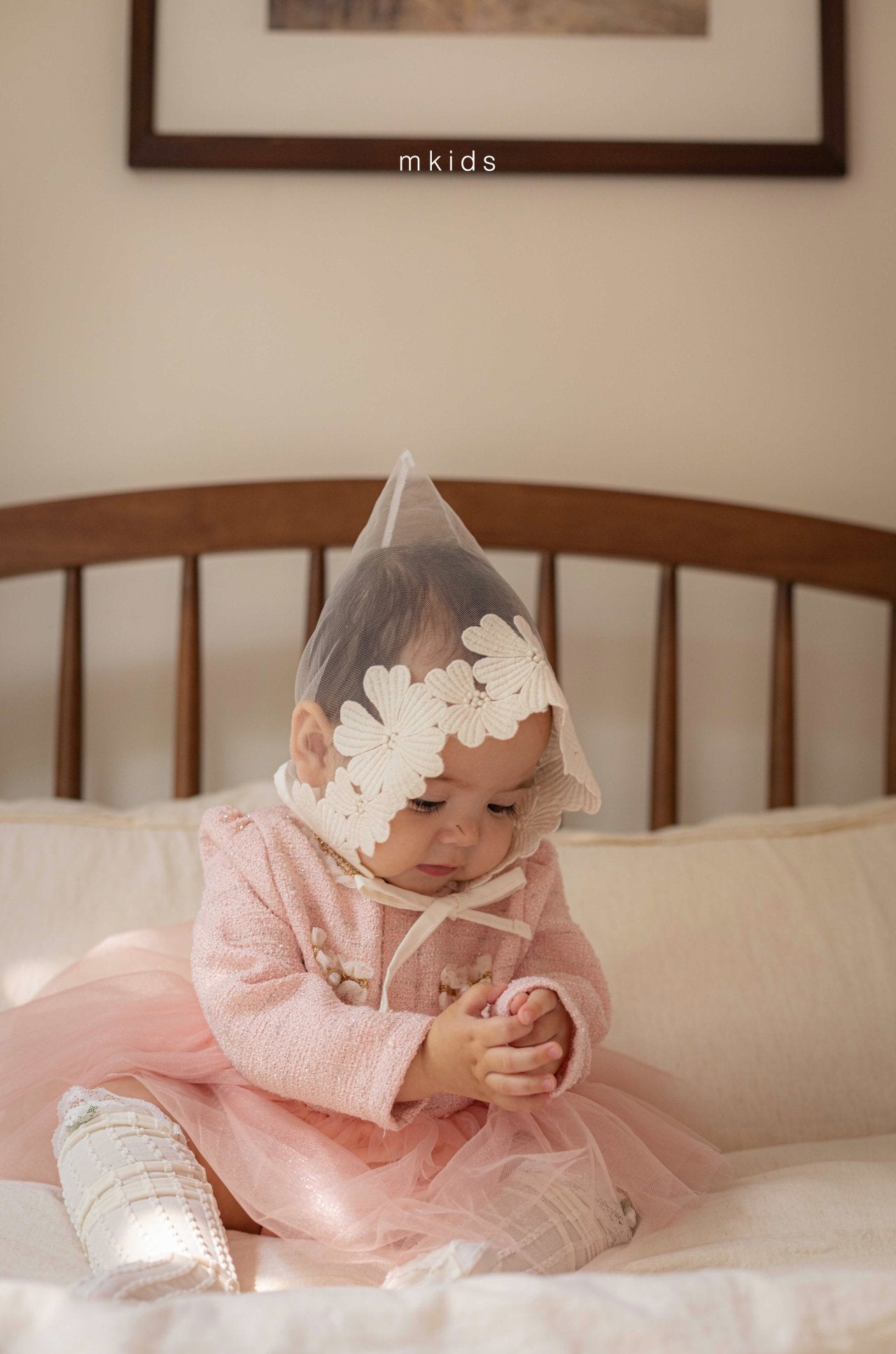 ［mkids］Rose lace socks