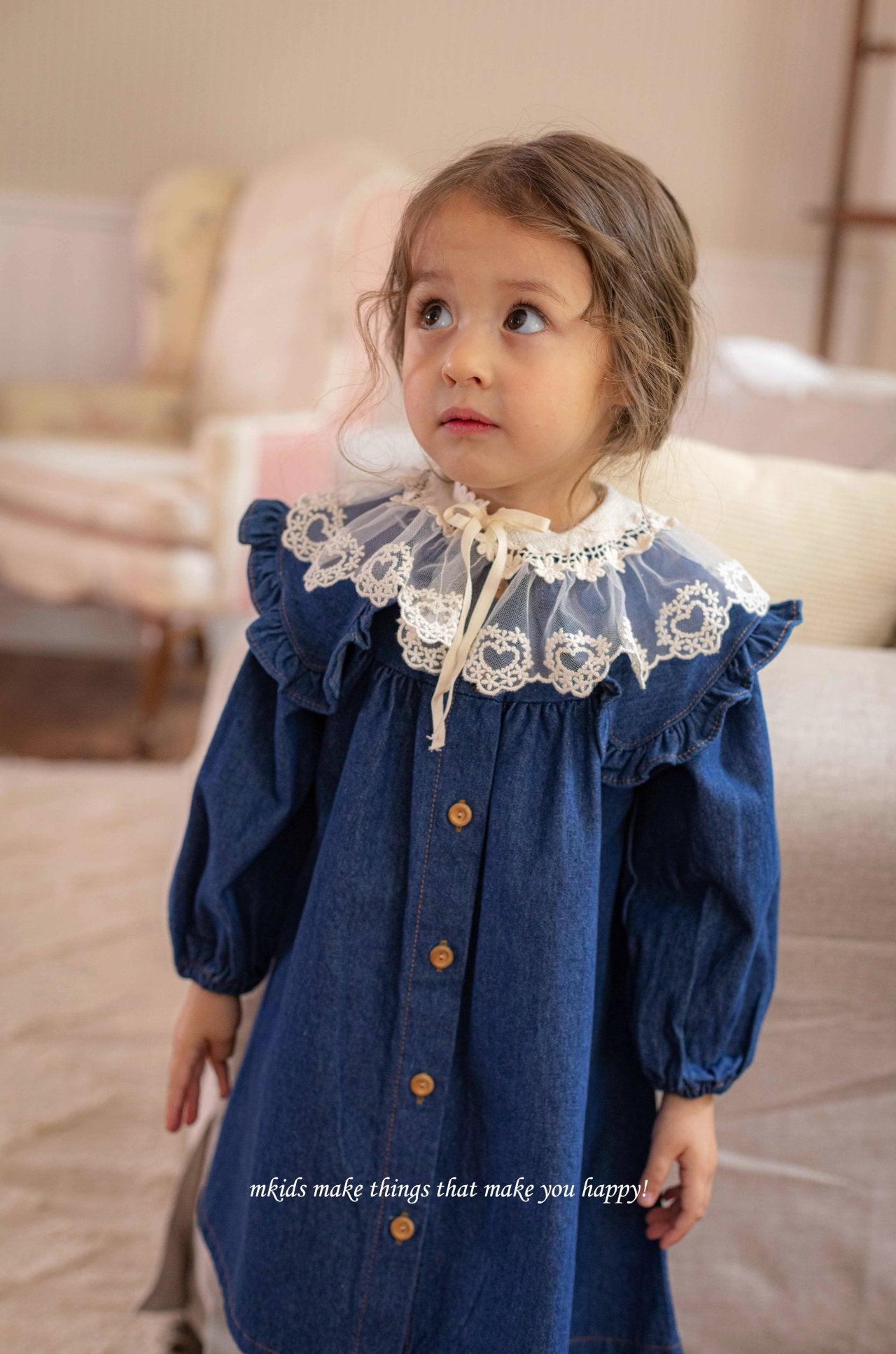 ［mkids］Cecile lace cape