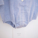 ［mkids］Vest ribbon tie rompers