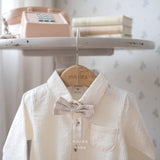 ［mkids］Vest ribbon tie rompers