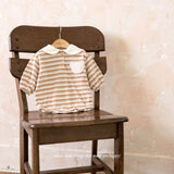 ［mkids］Bear stripe rompers