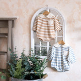 ［mkids］Bear stripe rompers