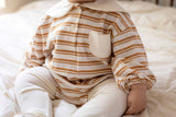 ［mkids］Bear stripe rompers